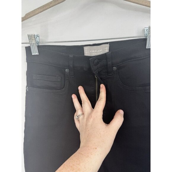 EVERLANE The High-Rise Skinny Jean Ankle Womens Size 27 Black Denim Dark Wash - Picture 8 of 9